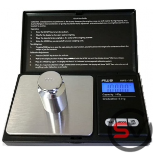 AWS-100 DIGITAL SCALE (100G X 0.01G) - BLACK